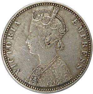 Victoria Empress, Silver (4), Set of 4: Rupee, 1887; ½ Rupee, 1897; ¼ Rupee, 1901, and 2 A