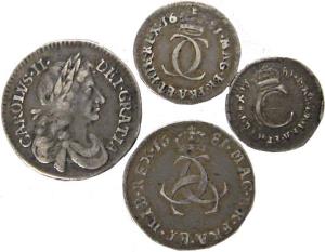 Carlos II, Silver (4). Four denominations. Fine+ to Very Fine+, Rare. (4)