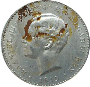 Portugal, Silver (3), 1000 Reis, Carlos I, 1899; Carlos & Amelia, 1898; and Manuel II, 191