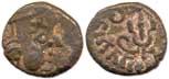 Western Kshatrapa, copper, 1.8 gms, about fine.