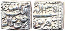Silver square Rupee, Sherwar, IE 35, 11.5 gms, unlisted.