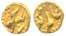 Aurangzeb, 1658-1707 AD, gold fanam, Ry. 48, very fine+, rare. The word ‘Falam’ in place o