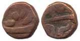 Copper Damri, undated, Narnol (KM# 280.2), fine, rare.