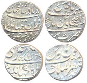 Jahandar Shah, 1712 AD, Silver Rupee, Akbarabad Mustaqir-ul-mulk, AH 1124/Ahd (KM# 363.3) 