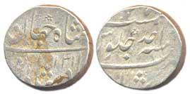 Silver Rupee, Murshidabad, AH1131/Ahd (KM# 415.20), about fine, scarce.