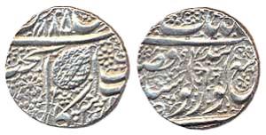 Ranjit Singh, silver Rupee, Amritsar, VS 1885/97, with Om in nagri, (KM# 22.4), very fine,