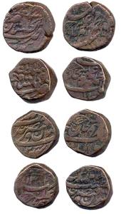 Tonk, Muhammad Ibrahim Ali Khan, copper Paisa, Sironj, AH 1309, ND, AH x/23 (KM# 5), Tonk,