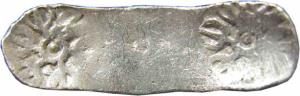 Punch-marked Coins, Gandhara Janapada, 6th century BC, Silver, Bent Bar, Shatamana, 11.0 g