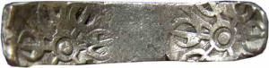 Punch-marked Coins, Gandhara Janapada, 6th century BC, Silver, Bent Bar, Shatamana, 11.3 g