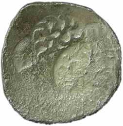 Kashi Janapada, Silver, Vimashatika, 4.4 g, the State symbol of Kashi is visible but other