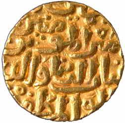 Mahmud bin Muhammad III bin Tughlaq (AD 1351), Gold, Tanka, AH 752 (Rajgor# 1237; G&G# D45