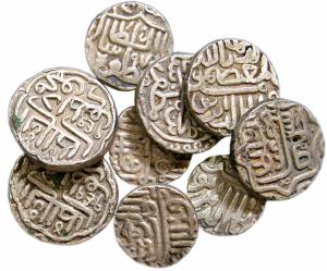 Assorted lot of Silver (9), Muzaffar Shah II (2), Mahmud bin Latif (2), Ahmad Shah III (1)