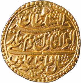 Tipu Sultan (AD 1787-1799), Gold, Mohur, 10.8 g, Patan Mint, AM 1200/4. Cleaned, ex-mount 