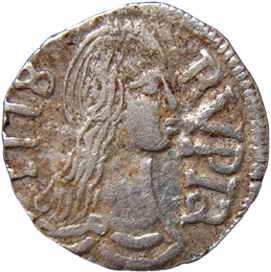 Goa, Silver, Rupia, 1778 (KM# 175). Uncleaned, Very Fine+ for the type, Rare.