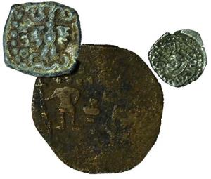 Assorted lot of mixed Ancient coins, Silver (3), Copper (6), and Lead (3). Fine to Very Fi