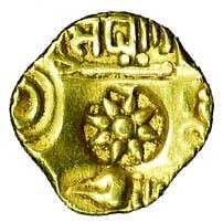 Yadavas of Devagiri, Singhana (AD 1200-1247), Gold, Padma tanka, padma or lotus in the cen