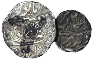 Mixed lot of Mughal coins, Silver (15), Rupee, various rulers, mints and varieties. Fine+ 
