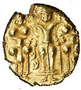 3-Svami Pagoda, Gold, Arabic ain on rev (KM# 14). Very Fine+, Scarce.