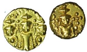 Madras Presidency, Gold (2), 3-Svami Pagoda and Star Pagoda. About Extremely Fine. (2)
