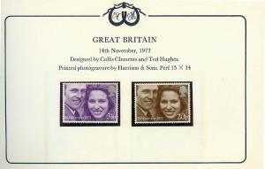 Royal Wedding Stamp Album of Princess Anne and Captain Mark Philios. Published by Stanley 