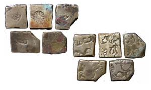 Kushanas, Kanishka and Huvishka, Copper (30). Various types with numerous deities on the r