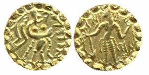 Samtata of Mainamati (Bengal), Sridharana Rata, Gold, Dinar, post-Gupta era, a king (Lord 