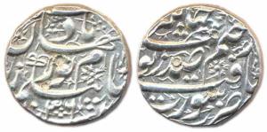 Nur Jahan, Silver, Rupee, Surat Mint, RY 37. About Extremely Fine, Rare in this condition.