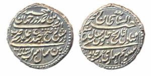 Tipu Sultan (AD 1787-1799), Silver, ½ Rupee, Patan Mint, AM 1217/7. Sharp lettering, Extre