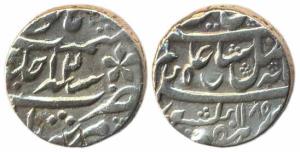 Murshidabad (Chandernagor) Mint, Silver, Rupee, in the name of Shah Alam II, AH 1185/12, J