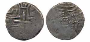 Goa, Silver, ½ Pardao, cross on obv; crown on rev. Fine+, Very Rare.