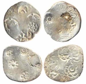 Punch-marked Coins, Kosala Janapada, Silver Vimshatika (2), heavy series, 4.5g, interestin