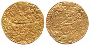Shah Jahan, Gold Mohur, Shahjahanabad, AH 1067/ 30 (KM 262.1). Good Fine but has been moun