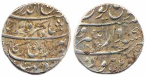 Rafi ud Darjat (1719 AD), Silver Rupee, Burhanpur, AH 1131/Ahad (KM 405.6). Good Very Fine