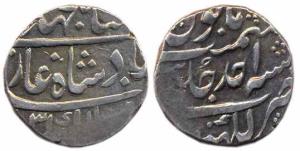Shah Jahan II, Silver Rupee, Lakhnau, AH 1131/Ahad (KM 415.17). About Very Fine and Very S
