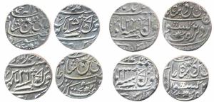 Muhammadabad Banaras, Silver Rupees (4), in the name of Shah Alam II, years 23, 24, 25, 26