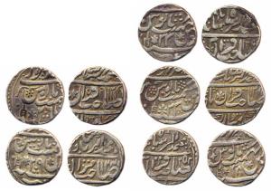Brijendrapur, Silver Rupees (3) in the name of Shah Alam II, years 33, 42, 1217/45 (KM 26)