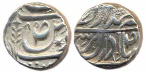 Jaswant Singh (AD 1783-1840), Silver Rupee, in the name of Ahmad Shah Durrani, VS (18)85, 
