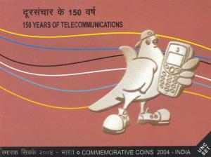 Proof and UNC Sets (2), 150 Years of Telecommunications, 2004. In original packaging. (2)