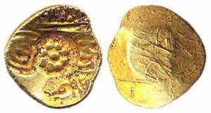 Yadavas of Devagiri, Singhana (AD 1200-1247), Gold, Padma tanka, padma or lotus in the cen