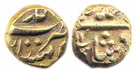 FAlamgir II, (AH 1167-1173, 1754-1759AD), Gold Pagoda, Imtiazgarh mint,