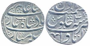 Inayat Khan (1176-1184 AH), (11)7x/4, in the name of Shah Alam II, Itawa Mint, mint mark s