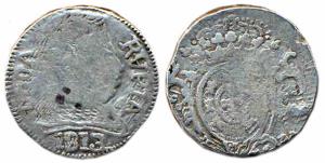 Goa Silver Rupia Joao VI as Regent 1813, Fine KM#219