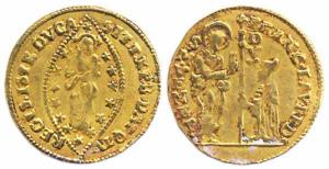 Venitian Ducat, Italy, 3.4 gms. Venice gold Ducat (Zecchino) of the Doge Francesco Loredan