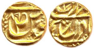 Jaswant Singh (AD 1783-1840), Gold, Mohur, VS 1889. Very Fine+, Rare.