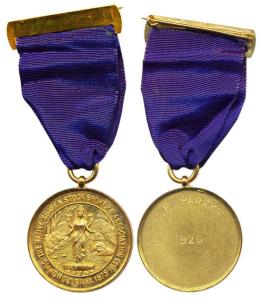 Gold Medal, The Native Share & Stock Brokers Association, Diamond Jubilee 1875-1935, with 