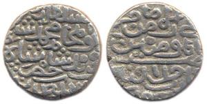 Muhammad Bin Farid (1434-1445 AD), Silver Tanka (10.8 g), AH 844 (3/8), (G&G# D 671). Good