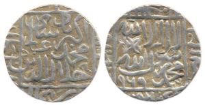 Akbar (1556-1605 AD), Silver Rupee, Kalpi mint, AH 969 (KM 80.11). About Extremely Fine, R