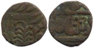 Copper Paisa (3.99 g), in the name of Shah Alam II. Good Fine, Rare.