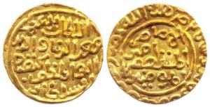 Kaiqubad (AD 1287-1290), Gold, 10.93 g, Tanka, Hazrat Delhi Mint (Rajgor# 957; G&G# D75). 