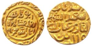 Muhammad III bin Tughluq (AD 1325-1351), Gold, 11.07 g, Tanka, Baldat Qutbabad Mint, in th
